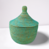 Warming Basket Black with yellow triangles