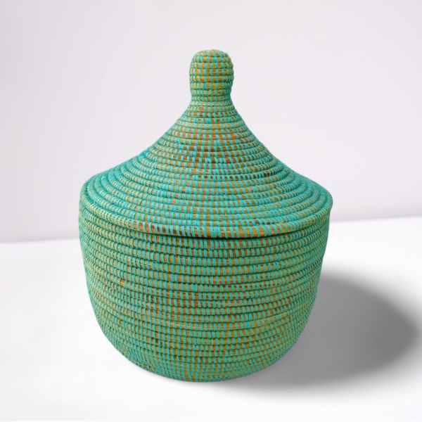 Warming Basket Black with yellow triangles